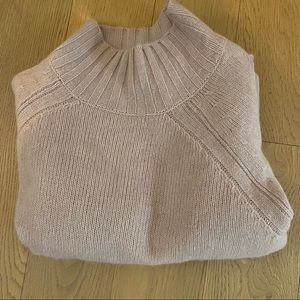360 cashmere 100% cashmere pink turtleneck sweater XS